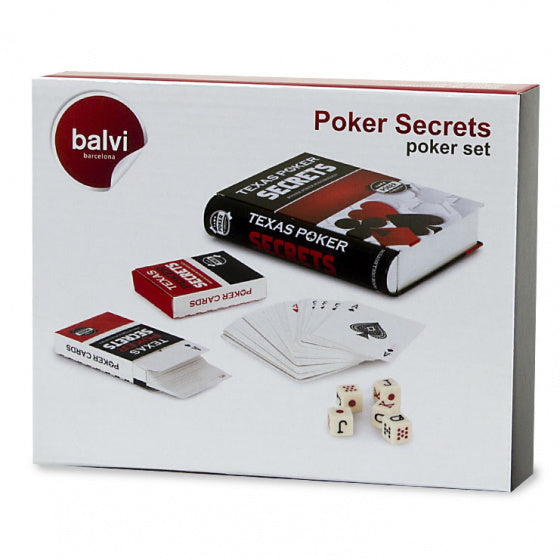 pokerset Secrets 19 x 15 cm metaal zwart
