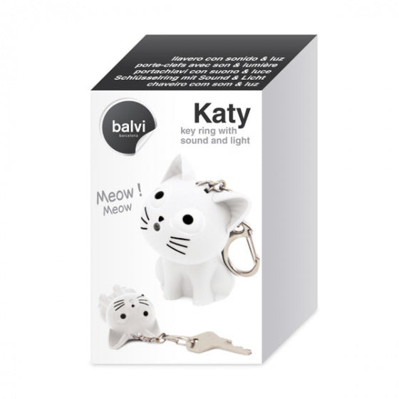 sleutelhanger Katy junior 5,5 cm kunststof wit