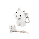 sleutelhanger Katy junior 5,5 cm kunststof wit