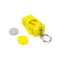 sleutelhanger Robot 5,6 cm RVS geel 4-delig