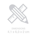 sleutelhanger Scooter 4 x 6,3 cm ABS blauw