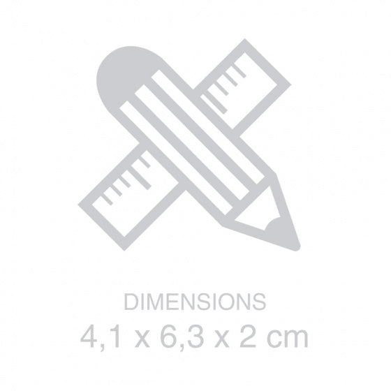 sleutelhanger Scooter 4 x 6,3 cm ABS rood