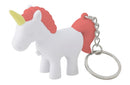 sleutelhanger Unicorn met licht 7 x 5,5 cm ABS roze