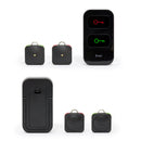 sleutelzoeker & sleutelring 9 x 5 cm kunststof zwart