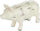 spaarpot Cuts of Pork 33 x 11 cm keramiek wit