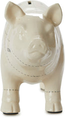 spaarpot Cuts of Pork 33 x 11 cm keramiek wit