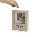 spaarpot Dreams 19,5 x 14,5 x 5 cm MDF naturel