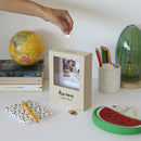 spaarpot Dreams 19,5 x 14,5 x 5 cm MDF naturel