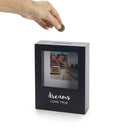 spaarpot Dreams 19,5 x 14,5 x 5 cm MDF zwart