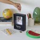 spaarpot Dreams 19,5 x 14,5 x 5 cm MDF zwart