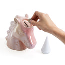 spaarpot Eenhoorn junior 20 cm keramiek roze