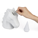 spaarpot Eenhoorn junior 20 cm keramiek wit