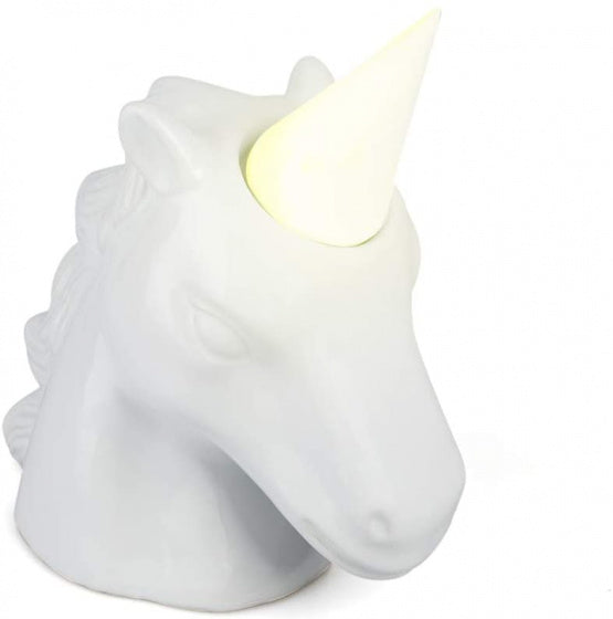 spaarpot Eenhoorn junior 20 cm keramiek wit