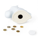 spaarpot Eenhoorn junior 20 cm keramiek wit