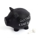 spaarpot Oink Bank 18,5 x 20 cm keramiek zwart