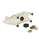 spaarpot Varken 11 x 20 x 7 cm keramiek wit