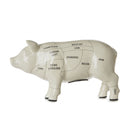 spaarpot Varken 11 x 20 x 7 cm keramiek wit