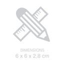 tandenborstelhouder Vriend 6 x 6 cm ABS blauw