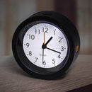 wekker Firefly 10,5 cm ABS zwart/wit