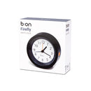 wekker Firefly 10,5 cm ABS zwart/wit