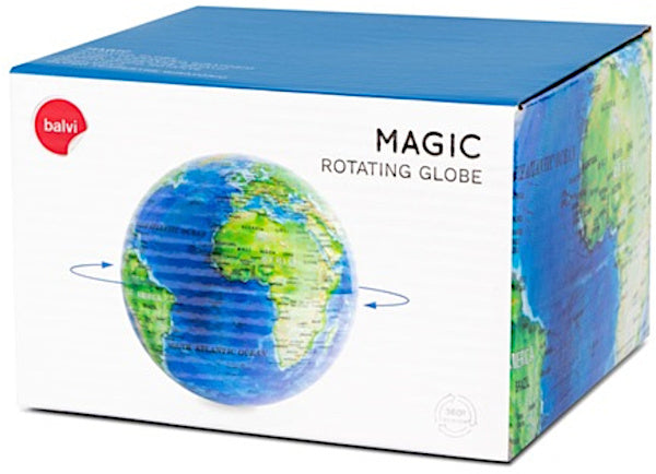 wereldbol Magic 360° 14 cm polystyreen blauw/groen