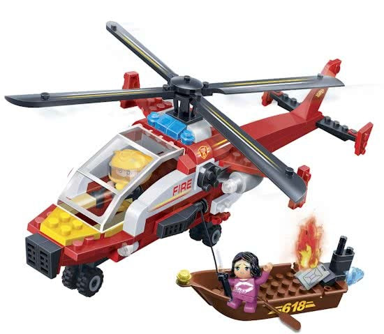 bouwpakket Brandweer Fire Chopper 191-delig