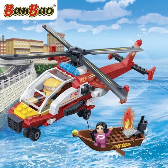 bouwpakket Brandweer Fire Chopper 191-delig