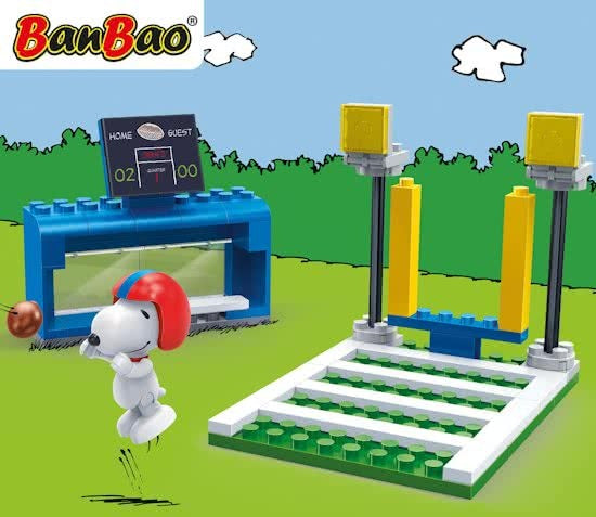 bouwpakket Snoopy American Football 65-delig
