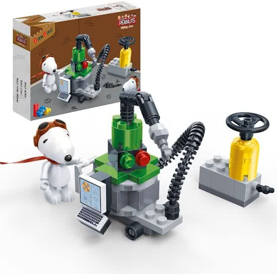 bouwpakket Snoopy werkplaats 55-delig