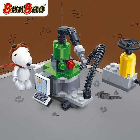 bouwpakket Snoopy werkplaats 55-delig