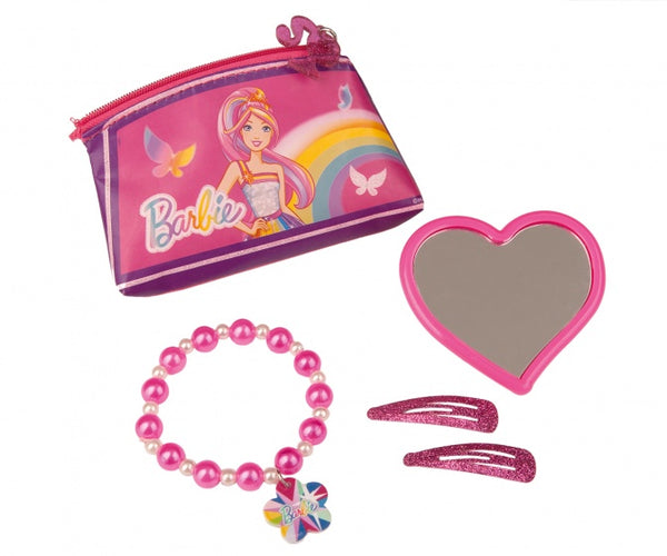 haaraccessoiresset met tasje 5-delig roze