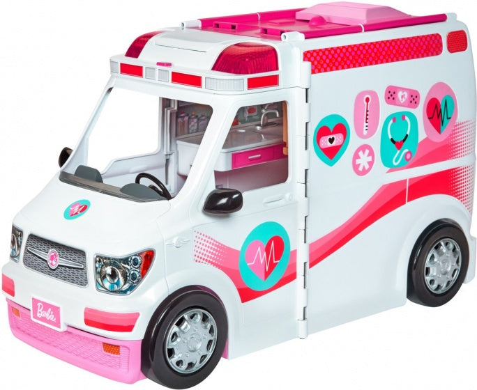 Barbie 2in1 Ambulance met Geluid 46x19x26 cm