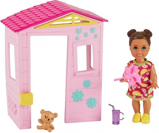 speelset Babysitter Skipper meisjes roze 5-delig
