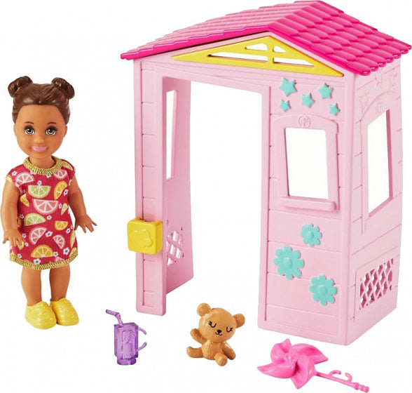 speelset Babysitter Skipper meisjes roze 5-delig