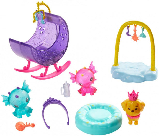 tienerpop Barbie Dreamtopia 30 cm blond haar roze/blauw