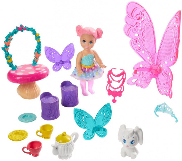 tienerpop Barbie Dreamtopia 30 cm bruin haar blauw/paars