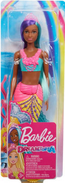 Barbie Dreamtopia Zeemeermin met blauwgroen en paars haar