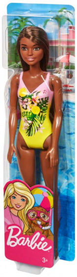 tienerpop Beach meisjes 32,5 cm geel/roze