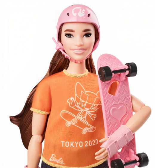 tienerpop skater meisjes 32,5 cm bruin/oranje