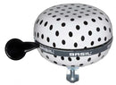 Fietsbel Basil Polkadot ø80mm - white/black dots