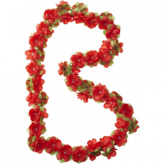 Bloemenguirlande Basil Garland - rood