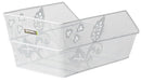 Fietsmand Basil Cento Flower  45 x 31 x 21 cm - wit