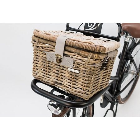 Rotan fietsmand Basil Denton Small 35 x 24 x 20 cm - nature grey