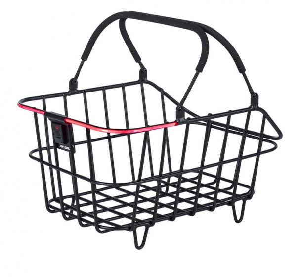 Fietsmand Basil Cento Alu Multi System Nordlicht  46 x 34 x 26 cm - zwart