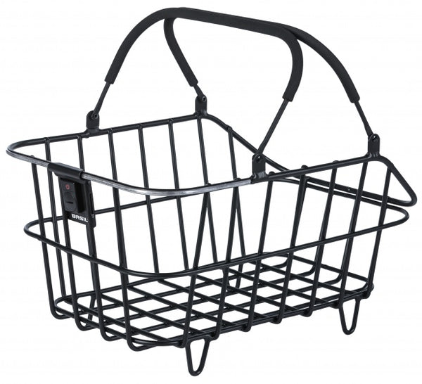 Fietsmand Basil Cento Alu Multi System Nordlicht  46 x 34 x 26 cm - zwart