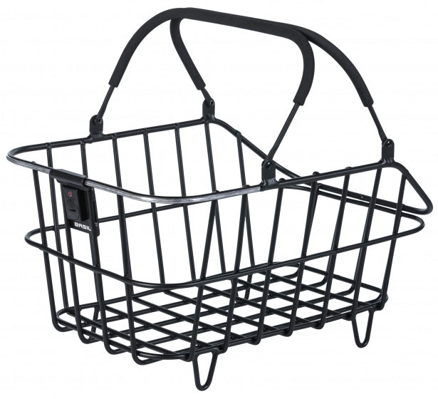 Fietsmand Basil Cento Alu Multi System Nordlicht  46 x 34 x 26 cm - zwart