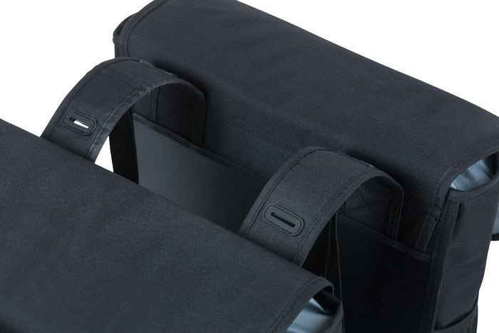 Dubbele fietstas Basil Go 32 liter 33 x 16 38 cm - zwart