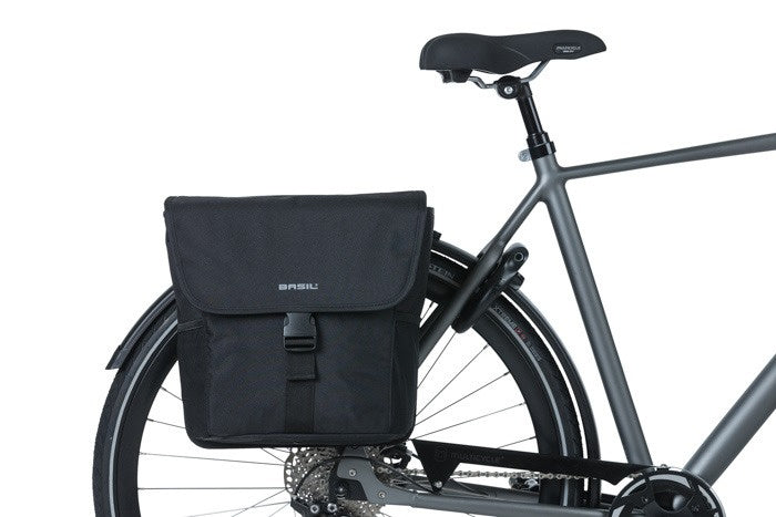 Dubbele fietstas Basil Go 32 liter 33 x 16 38 cm - zwart