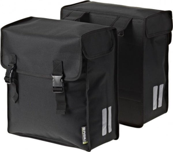 Dubbele fietstas Basil Mara -3XL 52 liter 39 x 18 x 35 cm - zwart