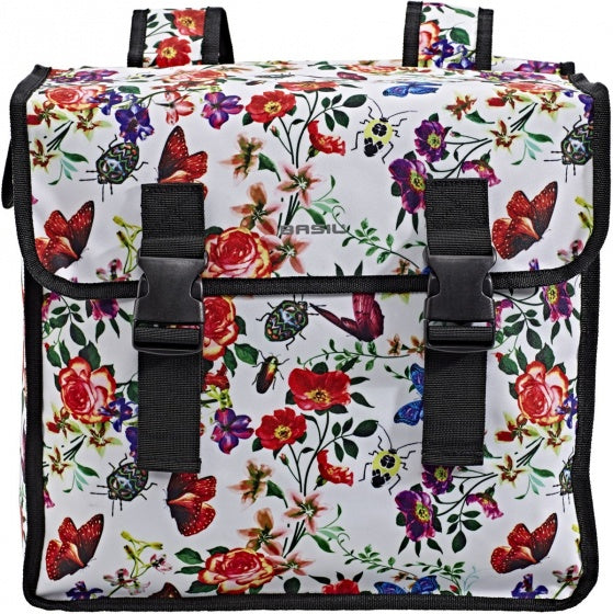 Dubbele fietstas Basil Mara XL 35 liter 37 x 15 x 44 cm - meadow